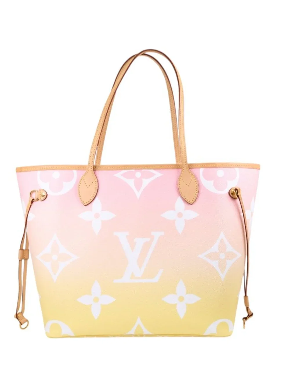 Louis Vuitton Neverfull MM Monogram Giant By The Pool Light Pink